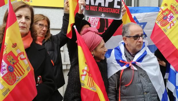 Concentración frente al Ministerio de Igualdad, en Madrid