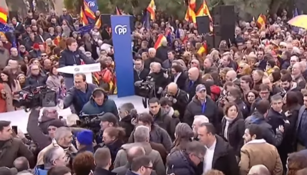 Almeida en la manifestación