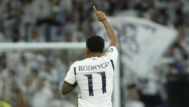 Rodrygo Goes ha marcado en los últimos cinco partidos del Real Madrid