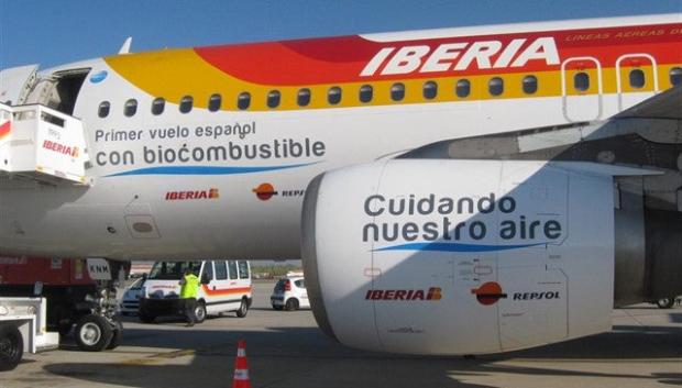 Iberia ya vuela con biocombustibles
