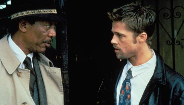 Morgan Freeman y Brad Pitt, protagonistas de Seven