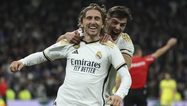 Luka Modric se sumó al festival goleador del Real Madrid