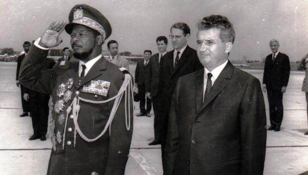 Bokassa con Nicolae Ceaușescu