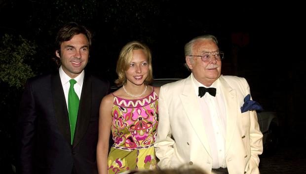 Alfonso Hohenlohe, con sus hijos