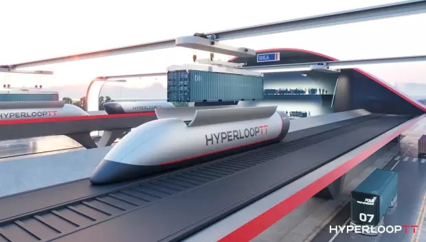Concepto de vehículo de Hyperloop TT