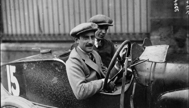 Louis Zborowski en el Gran Premio de Francia de 1922