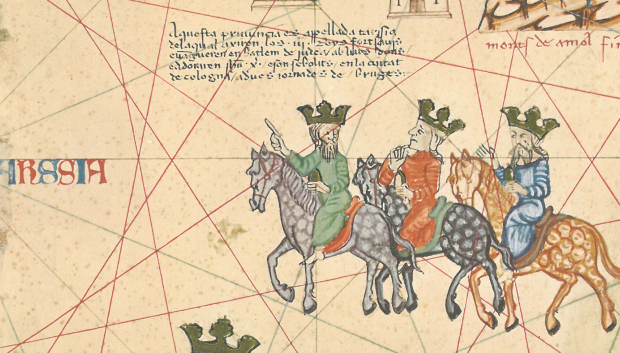 Los Reyes Magos en el Atlas catalán de 1375