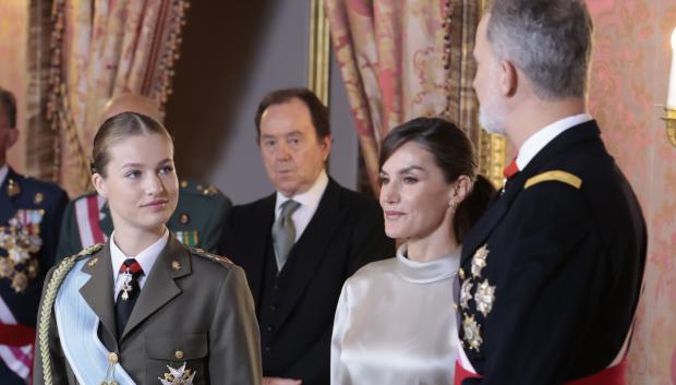 La Princesa, junto a sus padres en la Pascua Militar los Reyes en el Palacio Real