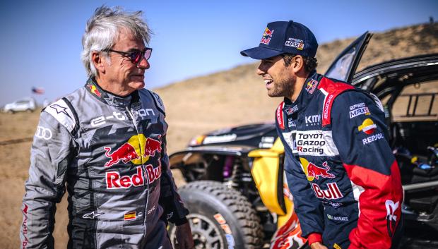 Carlos Sainz y Lucas Moraes en este Rally Dakar