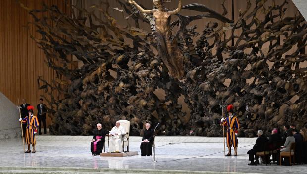 El Papa, durante la audiencia general de este miércoles