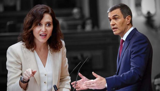 Isabel Díaz Ayuso y Pedro Sánchez