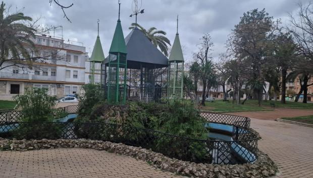 Parque Montilla afectado