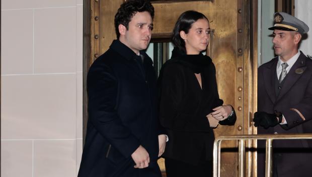 Felipe Juan Froilan and Victoria Federica Marichalar arrive in Athens for the funeral of Constantine of Greece, Sunday January 15, 2023.