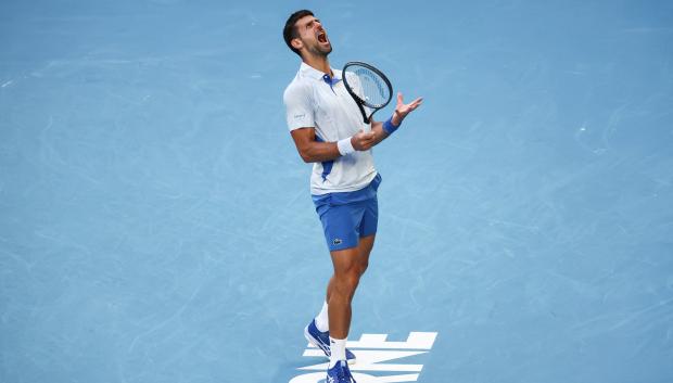 Novak Djokovic acabó desesperado tras perder el segundo set