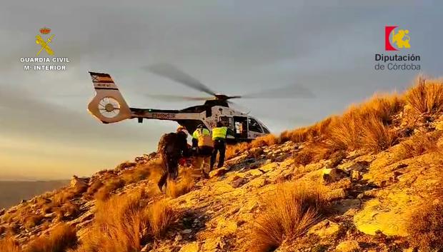 Rescate de un senderista en el Pico de la Tiñosa
