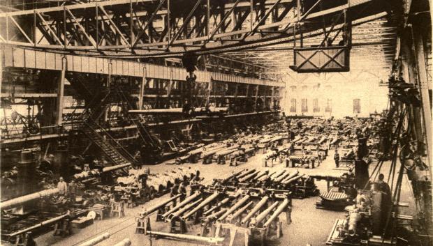 Fábrica de armamento Krupp, 1915