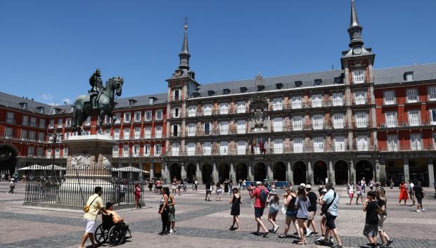 Vista general de la Plaza Mayor. Junio 2017