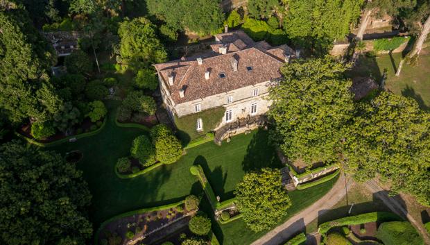 Panorámica del pazo de Rubianes