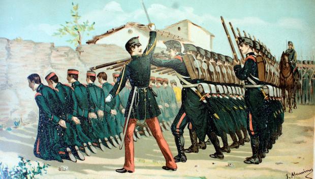 Los fusilamientos del 25 de junio de 1866, por Juan de Alaminos (1892)