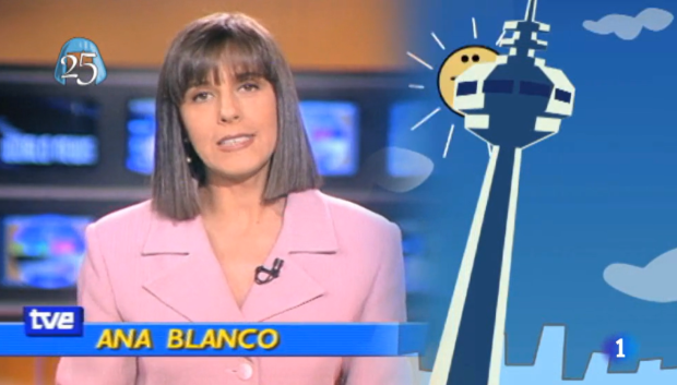 Ana Blanco, en el telediario de La 1