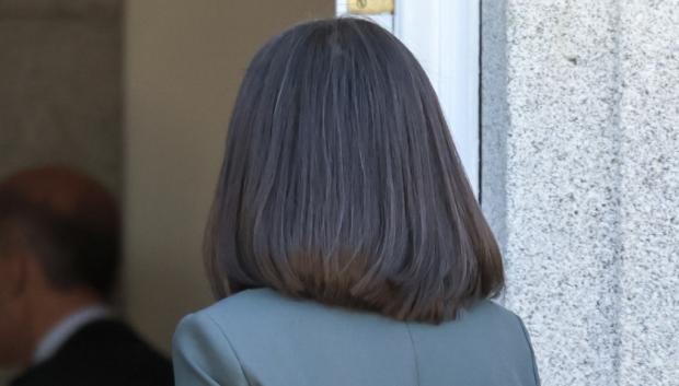 Imagen en la que se aprecia el nuevo corte de pelo de Doña Letizia