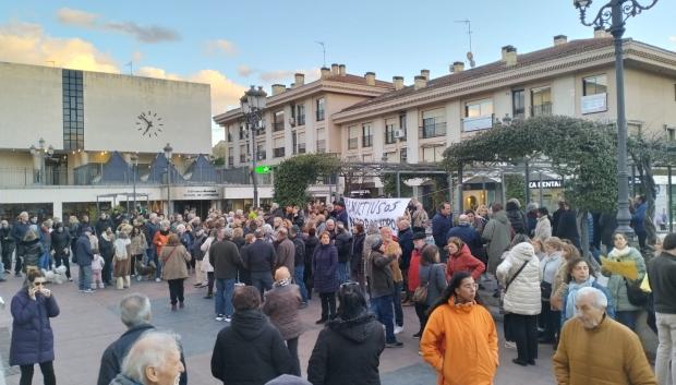Manifestación contra la plaza de toros en Pozuelo de Alarcón