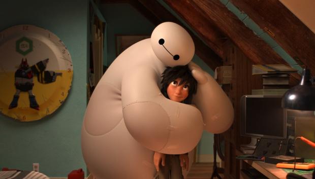 "BIG HERO 6" ? Pictured (L-R): Baymax & Hiro. ?2014 Disney. All Rights Reserved.