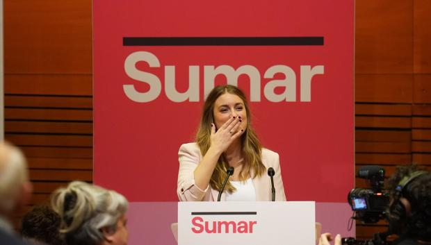 La candidata de Sumar a lehendakari, Alba García