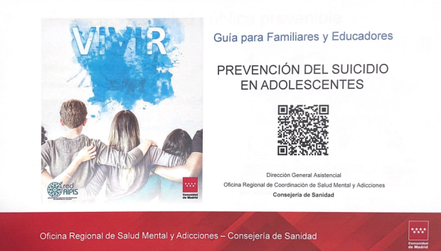 Guía de prevención del suicidio en adolescentes de Madrid