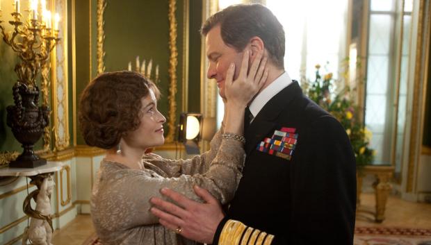 Helena Bonham Carter y Colin Firth, en El discurso del rey