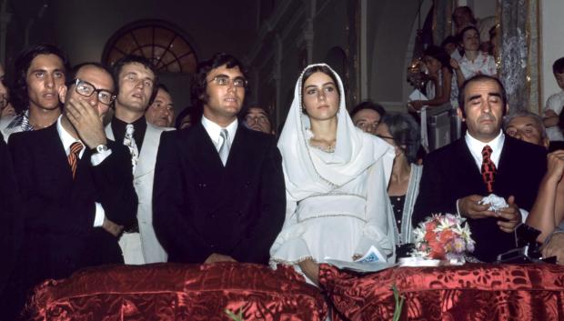 Al Bano y Romina Power el día de su boda en 1970