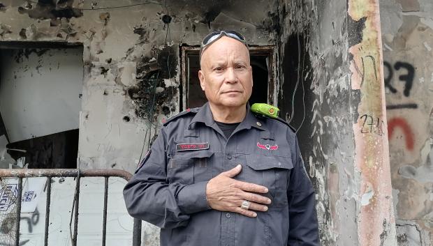 Kibutz Kisufim (Israel) Interior de la vivienda del español Ivan Illarramendi, asesinado por Hamás el 7 de octubre y cuyo cuerpo junto al de su mujer Dafna Garcovich fue reducido a cenizas. Las labores de identificación se prolongaron cerca de un mes.