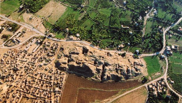 Vista aérea del sitio arqueológico