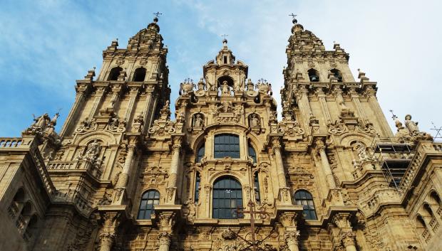 Fachada del Obradoiro de la catedral de Santiago de Compostela