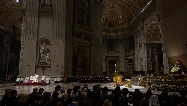 Imagen de la basílica de San Pedro durante la celebración