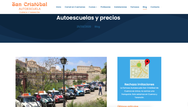 Autoescuela San Cristobal, también on line