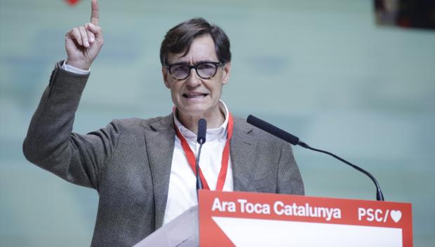 Salvador Illa, candidato por el PSC para el Parlament de Cataluña