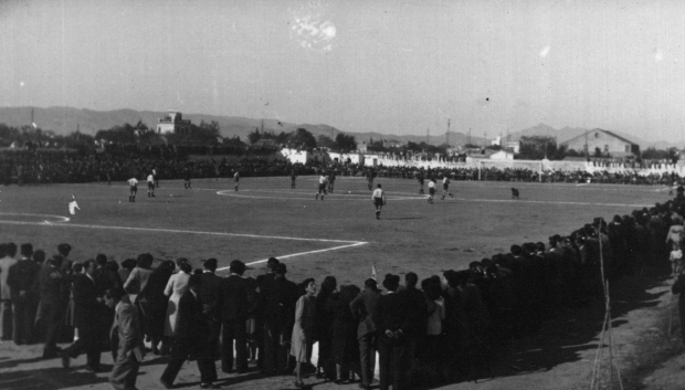 Un partido del Villarreal CF en los años 60 en el antiguo Madrigal