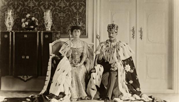 La Reina Maud y el Rey Haakon VII, 1906