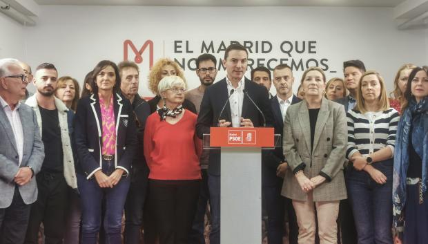 Juan Lobato y toda la cúpula del PSOE-M, este jueves en su sede