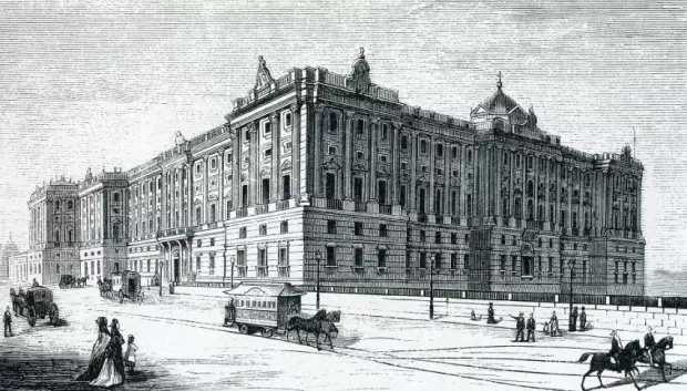 Ilustración del Palacio Real de Madrid