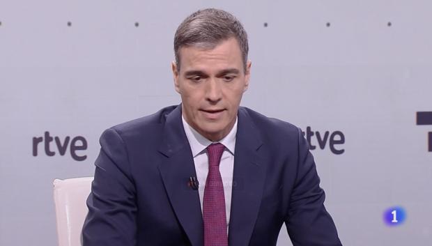 Sánchez, durante la entrevista