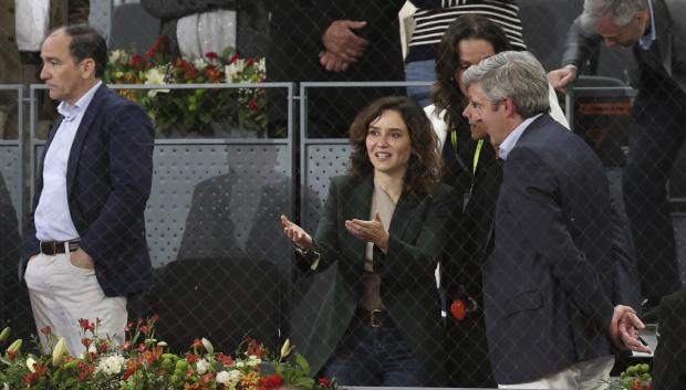 Isabel Díaz Ayuso apoyó a Rafa Nadal en el que finalmente sería su último partido en Madrid