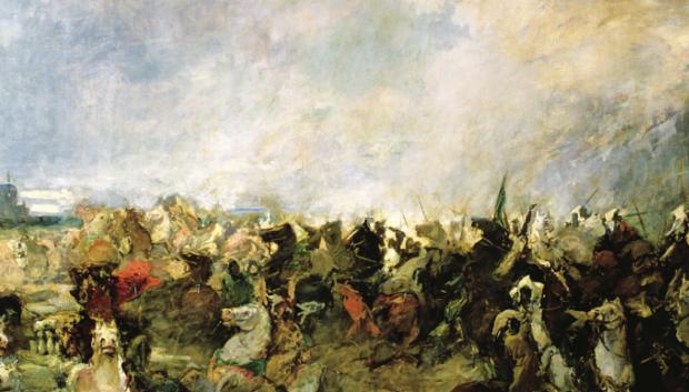 La batalla de Guadalete, de Salvador Martínez Cubells