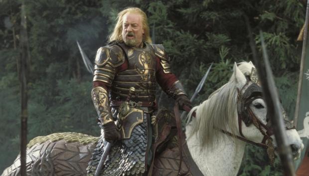 Bernard Hill, como Theoden en El Señor de los Anillos