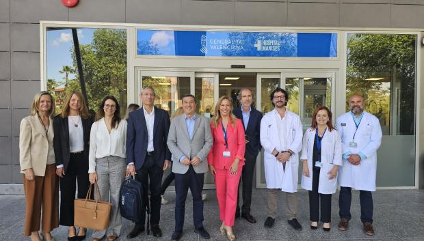 Visita Marciano Gómez al Hospital de Manises