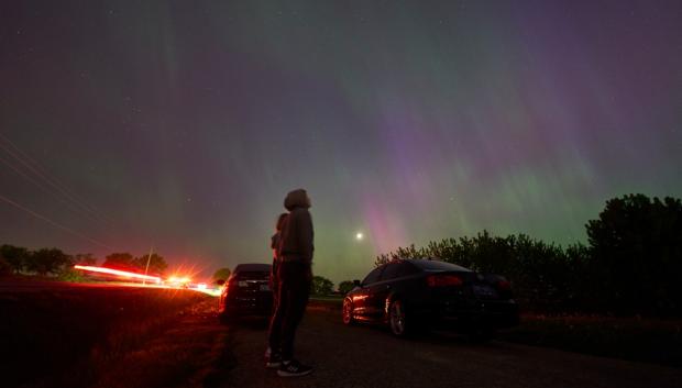 Aurora boreal en Canadá