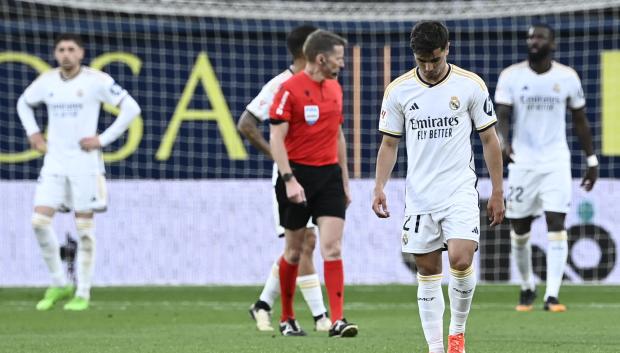 Brahim se muestra cabizbajo tras uno de los goles de Sorloth