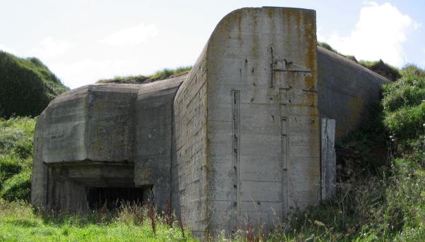 Una de las fortificaciones de hormigón de la isla de Alderney