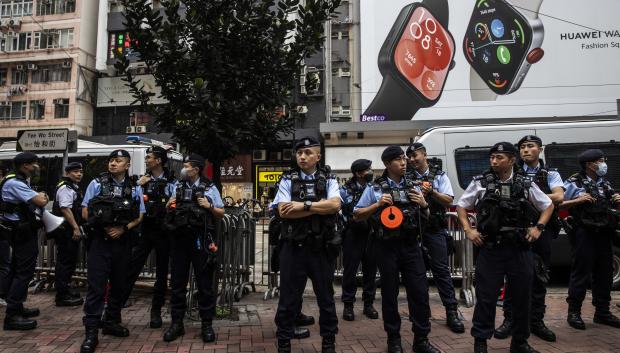 Un fuerte dispositivo de seguridad se instaló en Hong Kong en ocasión del aniversario de la masacre de Tiananmen